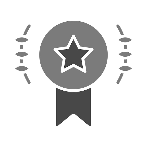 una medalla con una estrella que dice estrella