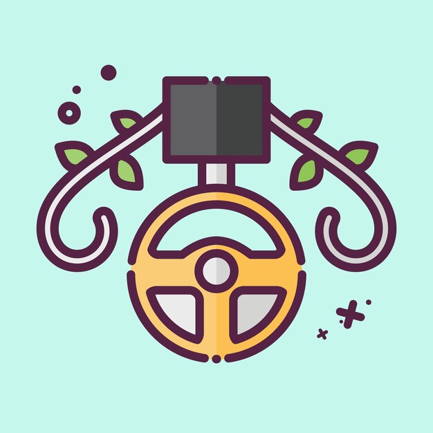 Medalla de icono relacionada con el símbolo de carreras estilo MBE diseño simple editable