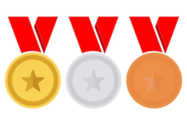 Medalla de oro plata bronce