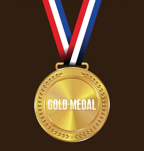 Vector medalla de oro