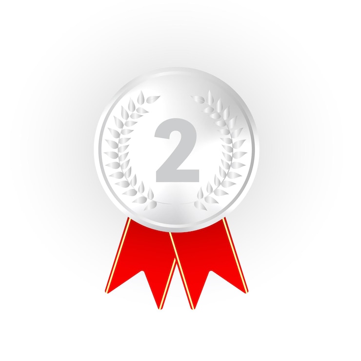 Vector medallas de premio realistas ganador medalla oro bronce plata primer lugar trofeo campeón honor mejor círculo brillante ceremonia premiovector de calidad de producto y servicio