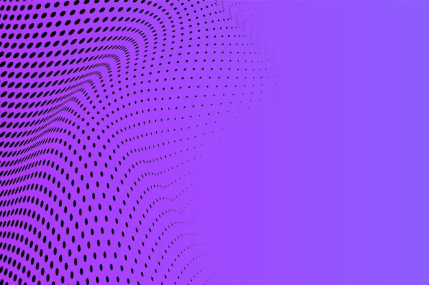 Media tonalidad púrpura abstracta con líneas fluidas dinámicas para la presentación