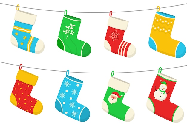 Medias calcetines de navidad pegatinas de diseño de año nuevo para navidad adornos navideños colgantes regalos