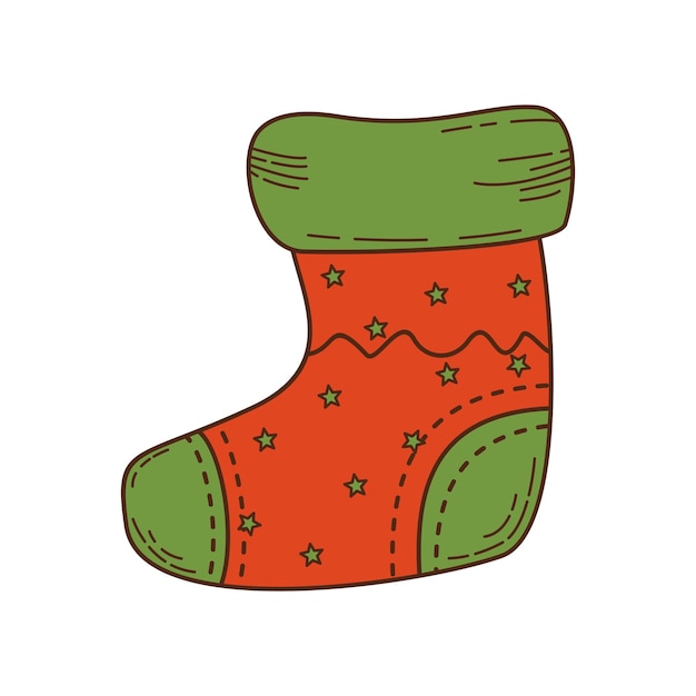 Medias de Navidad con decoración colorida