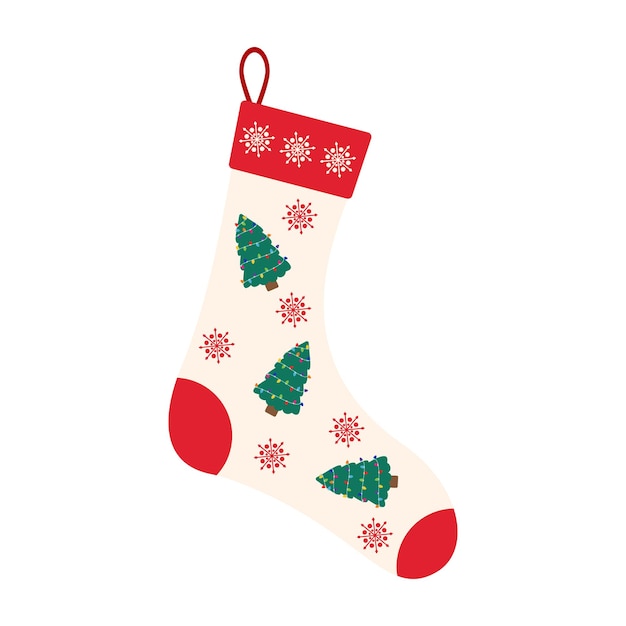 Medias de temática navideña con patrones y decoraciones festivas