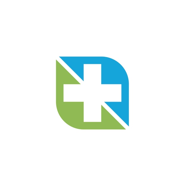Medicina Farmacia Salud Logotipo Médico Herbal Plus Icono Salud Símbolo Vector Diseño