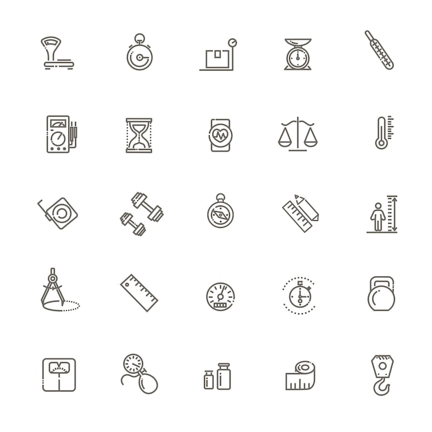 Medición del conjunto de iconos web relacionados