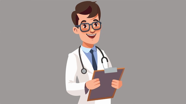 un médico con un clipboard en la mano y un clipboard con un clip board en la mano