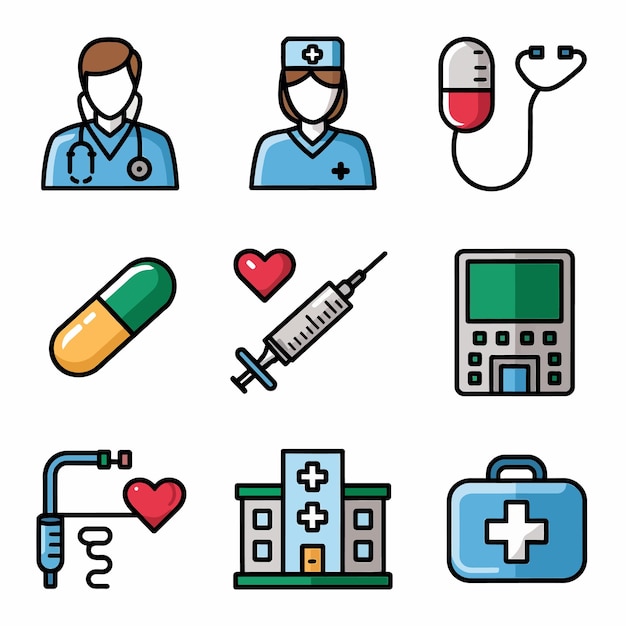 Médico iconos
