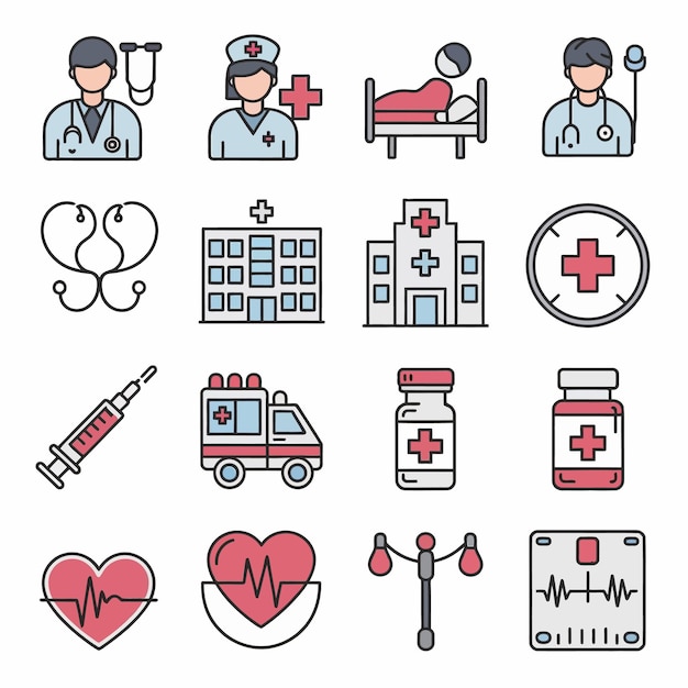 Médico iconos