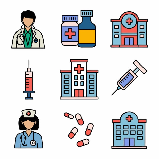 Médico iconos