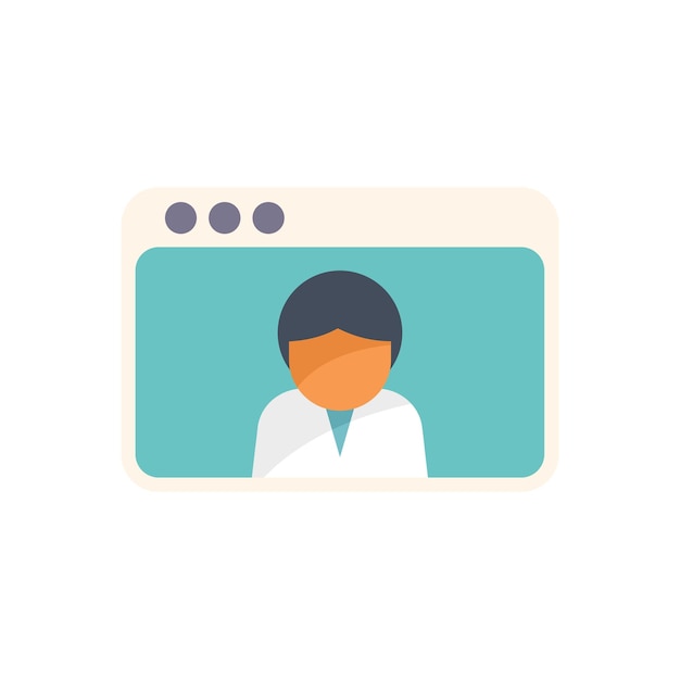Médico que asiste a una consulta médica en línea en la pantalla de la computadora