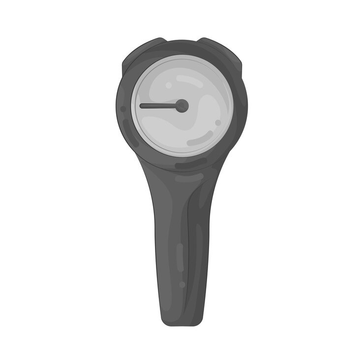 Vector medidor de presión de buceo