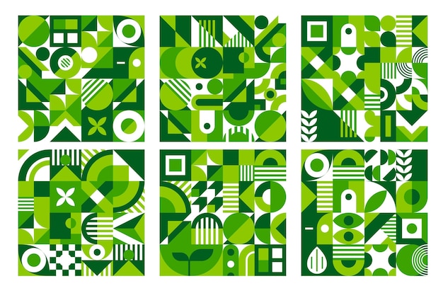 Medio ambiente ecología placa moderna fondo verde