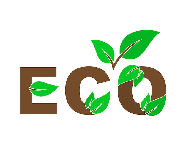 Medio ambiente ecológico. elemento de diseño vectorial. icono de eco color aislado.