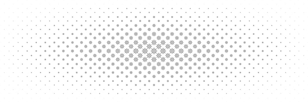 medio tono horizontal de diseño de copo de nieve negro para el patrón y el fondo