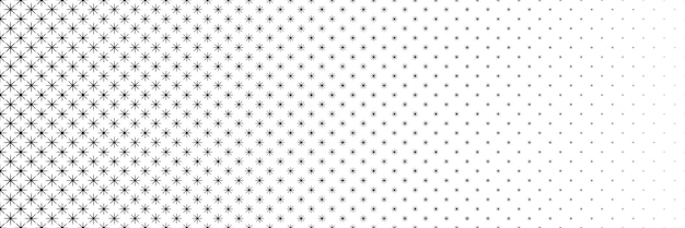 medio tono negro horizontal de asterisco y diseño de estrella para el patrón y el fondo