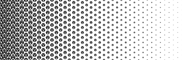 medio tono negro horizontal de cara infeliz e insatisfecha diseño para el patrón y el fondo