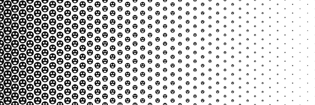 medio tono negro horizontal de diseño de cara wow para el patrón y el fondo