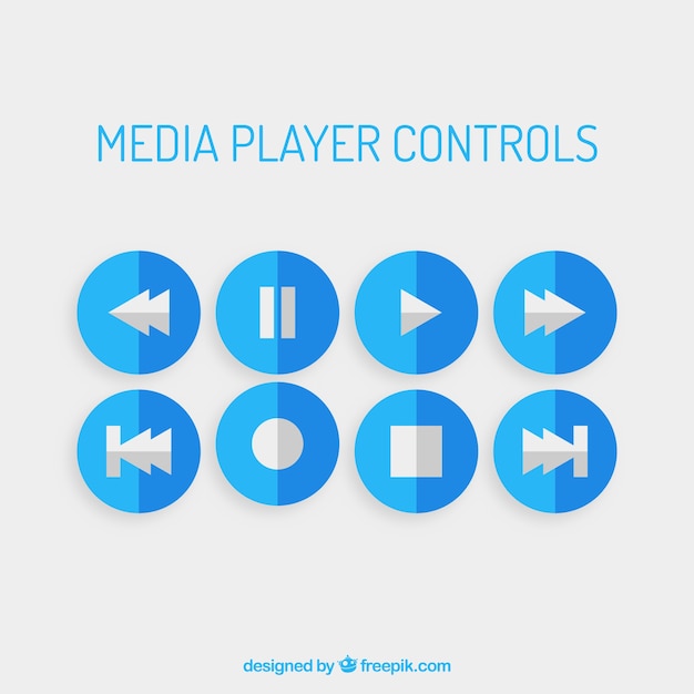 Medios azul jugador controla