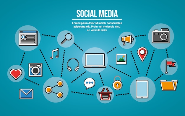 Vector medios de comunicación social