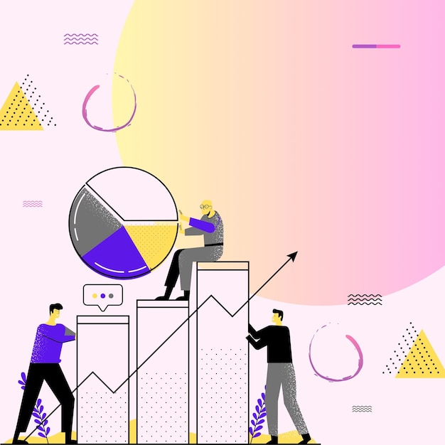 Medios sociales corporativos animados para negocios