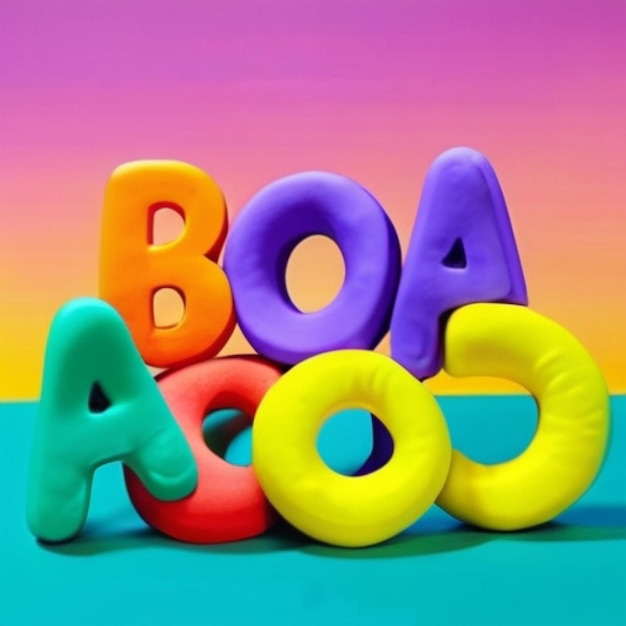 Vector medios sociales feliz pascua feliz pascua en brasil exhibición colorida de letras coloridas que dicen
