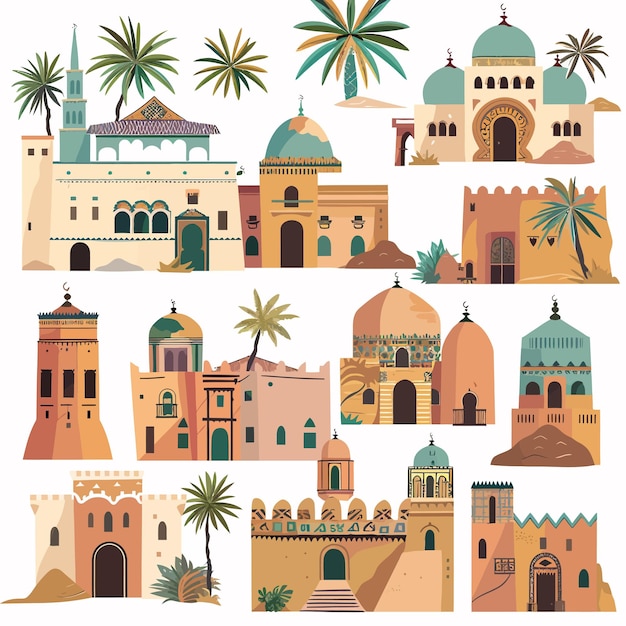 Mediterráneo_marroquí_o_árabe_estilo_casa_vector