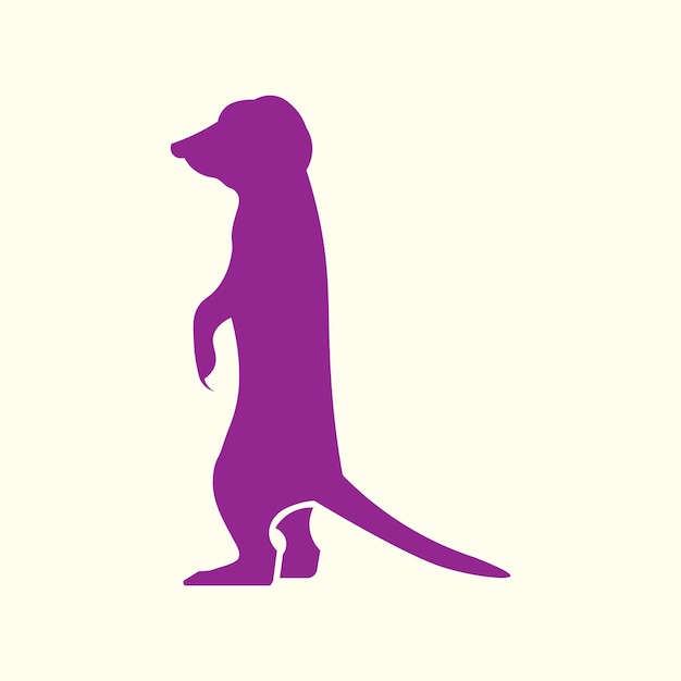 Meerkat obras de arte de moda muy abstracto ilustración vectorial colorido diseño aplicado