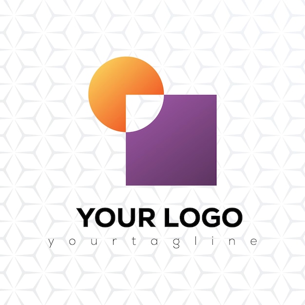Mega colección de logotipos íconos de negocios geométricos abstractos