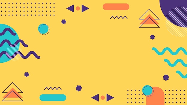 Mega conjunto de elementos de diseño de memphis.