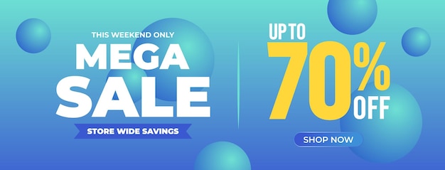 Mega Promociones Web de Ventas plantilla Podium 3D Gradiente de fondo para ventas en flash Anuncios minoristas Comercio electrónico
