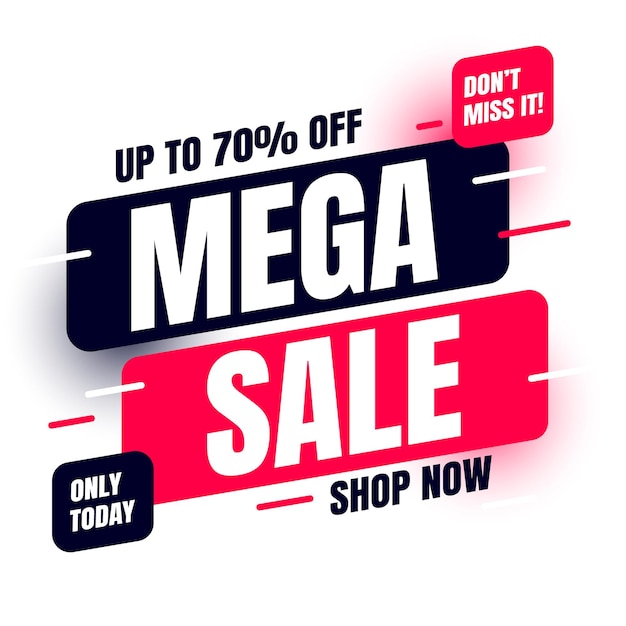 Mega venta hasta un 70% de descuento