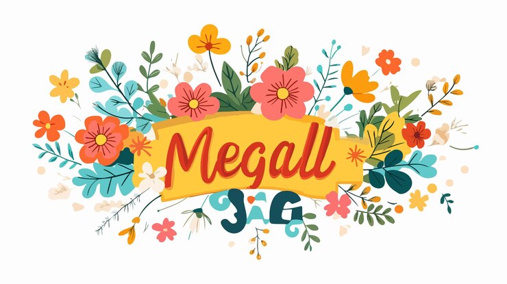 Vector mega venta de primavera bandera floral de amplio ángulo centrado en el diseño