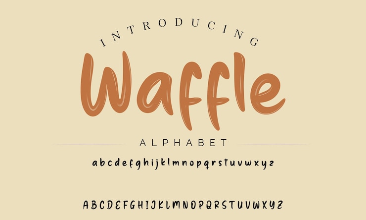 Vector mejor alfabeto pintura pincel de belleza escritura logotipo letras de fuente escritas a mano