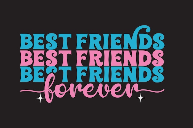 mejor amigo Retro Svg