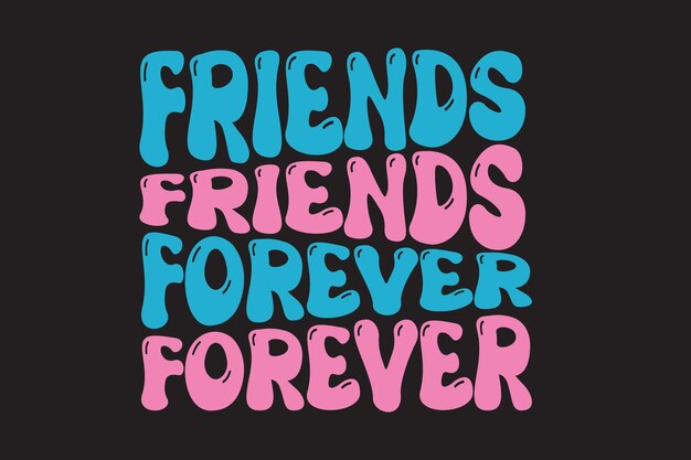 mejor amigo Retro Svg
