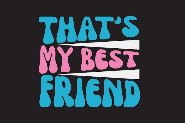 mejor amigo Retro Svg