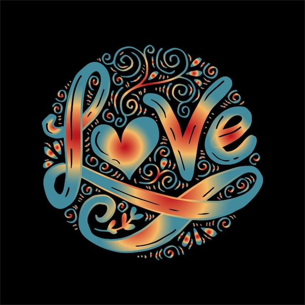 mejor amor feliz mandala camiseta diseño vector