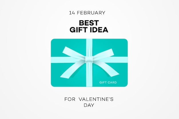 El mejor banner web de idea de regalo para el día de San Valentín cajas de regalo azul dulce imagen vectorial de compras en línea