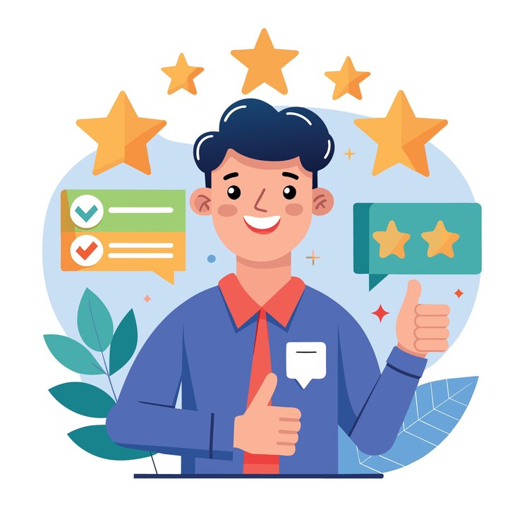 Vector mejor calificación de estrellas producto de alta calidad o servicio de buena calidad excelencia comentarios de los clientes usuario