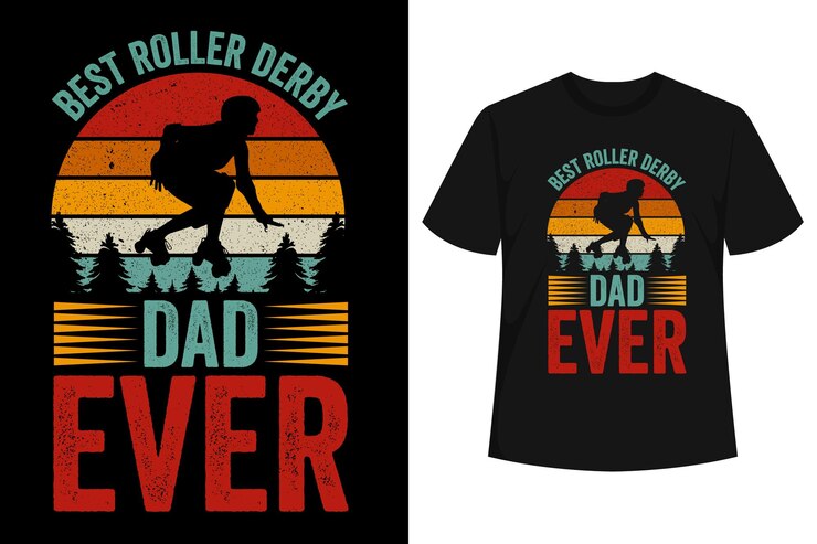 Vector la mejor camiseta de rollo de papá de todos los tiempos.
