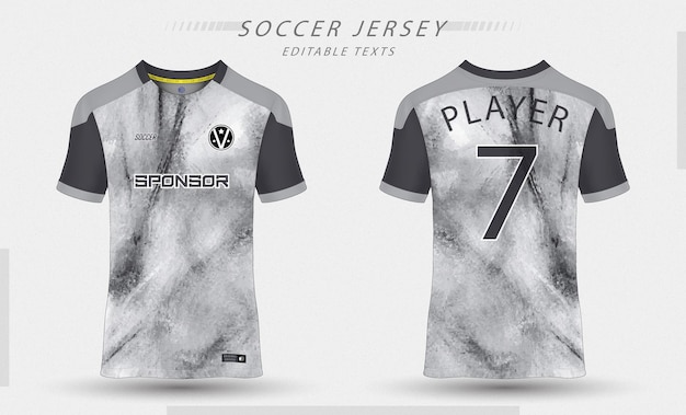 Mejor diseño de camiseta de deporte de plantilla de jersey de fútbol de vector