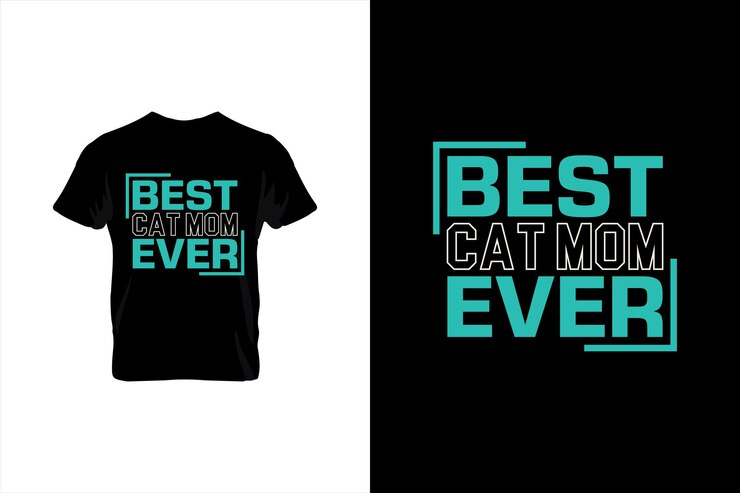 El mejor diseño de camiseta para el día de la madre de Cat Mom Ever, el diseño de camiseta más vendido