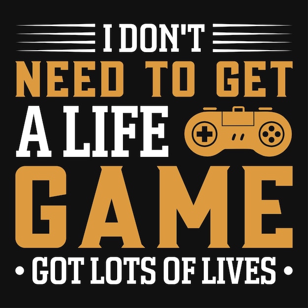 El mejor diseño de camiseta con gráficos o tipografía de juegos.