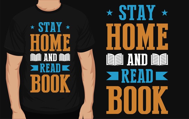 Vector mejor diseño de camiseta de libros de lectura