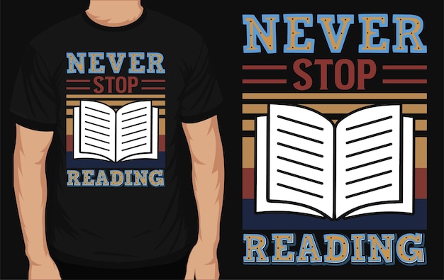 Mejor diseño de camiseta de libros de lectura