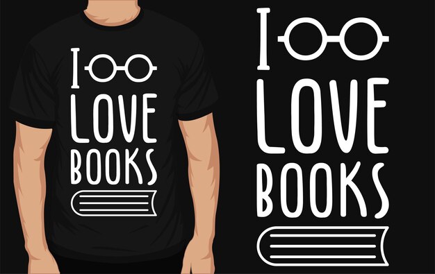 Vector mejor diseño de camiseta de libros de lectura