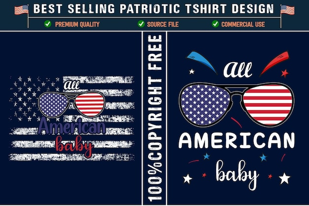 El mejor diseño de camiseta partiótica de all american babe usa con la bandera grunge de ee. uu.