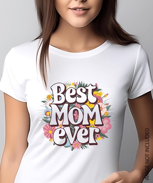 El mejor diseño de camiseta de tipografía de mamá